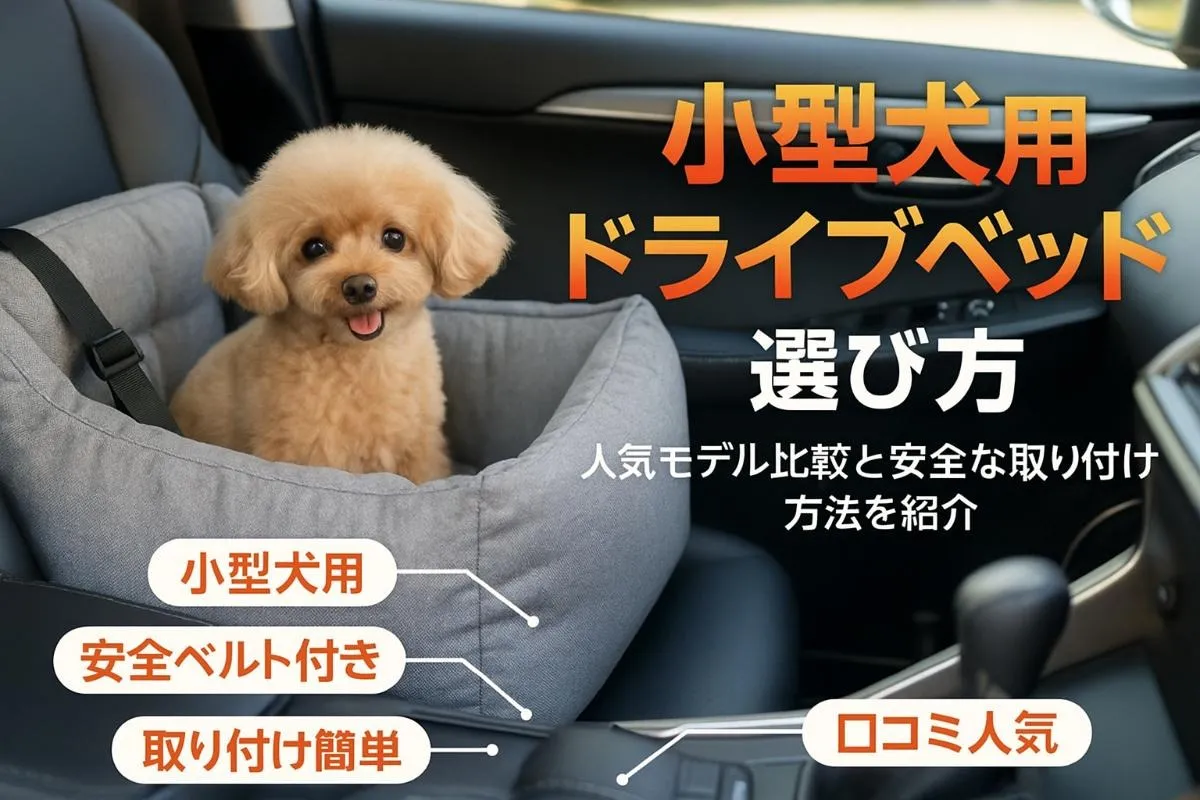 ドライブベッドが小型犬におすすめの理由と選び方