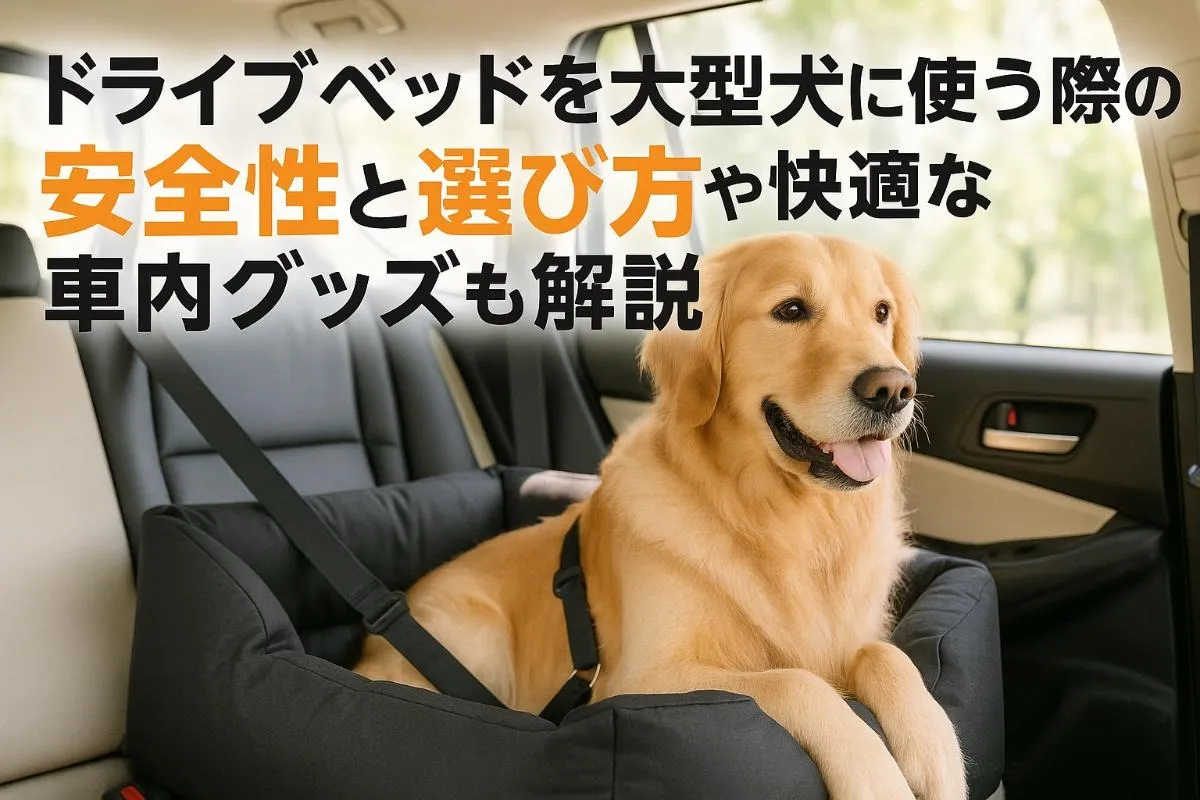 ドライブベッドを大型犬に使う際の安全性と選び方や快適な車内グッズも解説