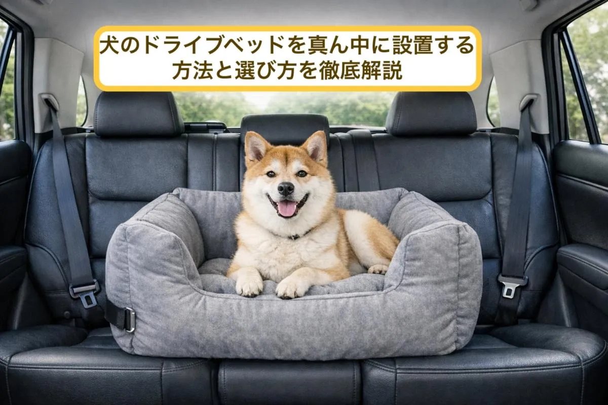 犬のドライブベッドを真ん中に設置する方法と選び方を徹底解説